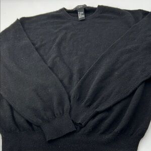 August Silk Men's Black Crewneck Sweater